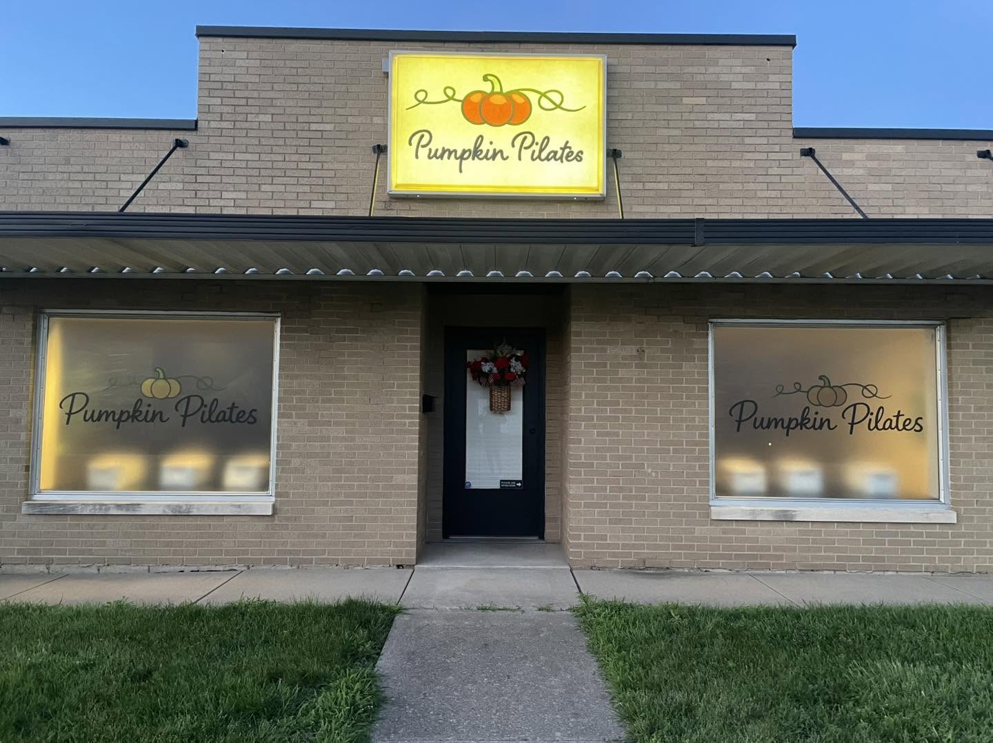 Pumpkin Pilates studio storefront in Morton, IL